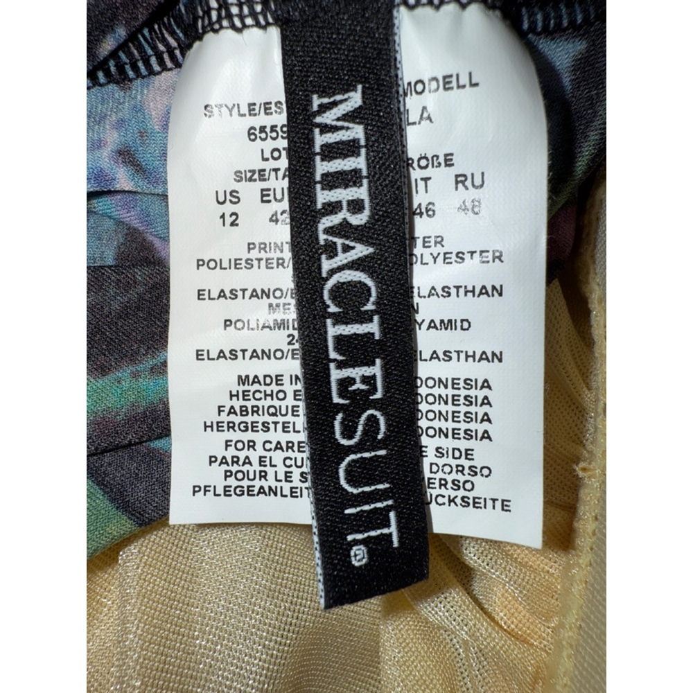 Miraclesuit Multicolor Tropical Tankini Top. - Picture 5 of 7